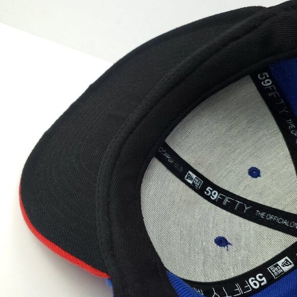 Philadelphia Phillies Fitted Hat New Era 59Fifty MLB Baseball Cap Size 7 5/8 - Picture 9 of 11